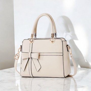 PUNCHED RIBBON HANDBAG